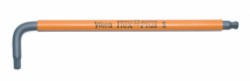 Unbraconøgle m. kugle WERA Multicolor 5,0 mm, orange HEX-PLUS ultra grip