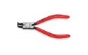 KNIPEX låseringstang m. vinkel til indvendige  ringe i boring. Kapacitet til boringsdiameter:  Ø 12-25 mm. Spidser: Ø 1,3 mm.