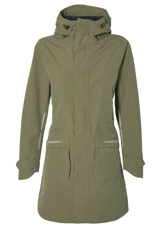 Regnparka BASIL Mosse L dame Olive Green