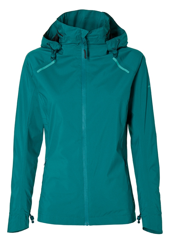 Regnjakke BASIL Skane L dame Teal Green
