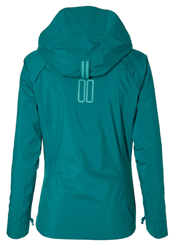 Regnjakke BASIL Skane L dame Teal Green
