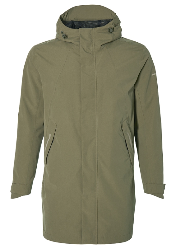Regnparka BASIL Mosse L herre Olive Green