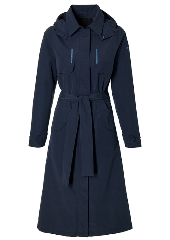 Regn Trenchcoat BASIL Mosse L dame Night Blue