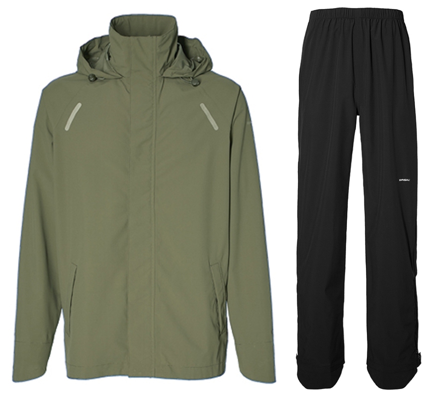 Regnsæt BASIL Hoga S Unisex Olive Green