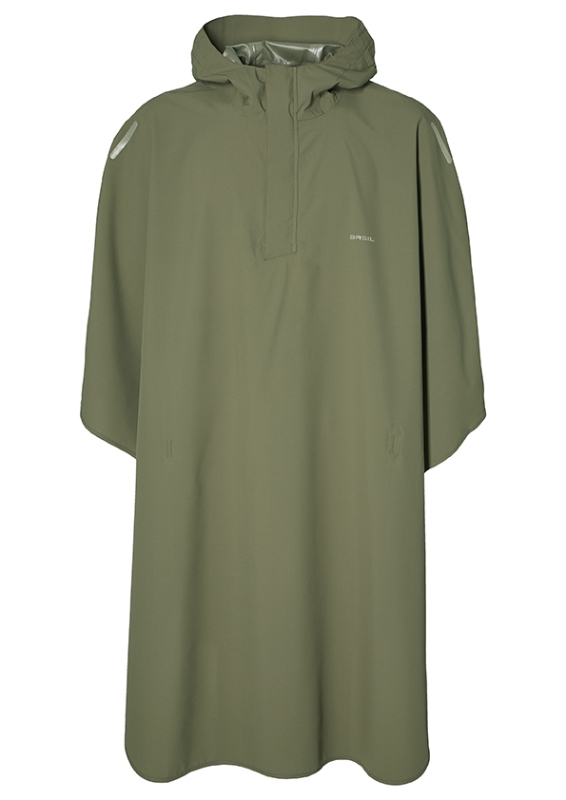 Regn poncho BASIL Hoga one size Unisex Olive Green