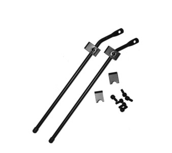 Beslag (sort) til RUBIS bagagebærer 260 mm