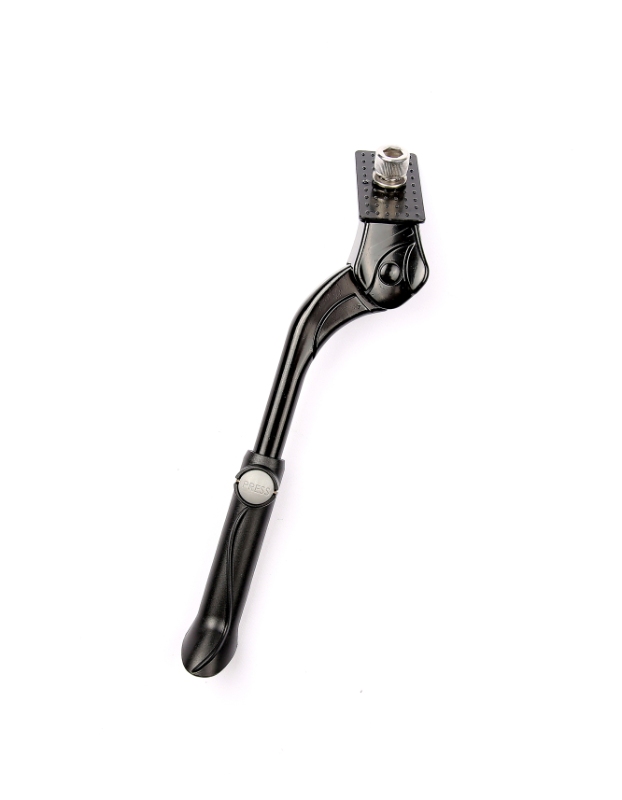 Støtteben Bikepartner Junior (sort) i aluminium. Justerbar 16-20