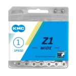 Kæde KMC Z1, 1/2x1/8, 112L Bred model, med snap on  farve: sølv 