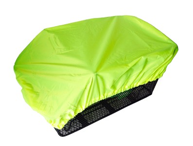 Overtræk (neon) fra Bikepartner til cykelkurve  (bag). Vandtæt og meget fleksibelt overtræk der  passer til kurve med mål op til 52 x 35 cm (LxB)