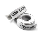 Fælgbånd (hvid) 16 mm med lim fra Velox. Materiale: 100 % bomuld. 2 m pr. rulle.