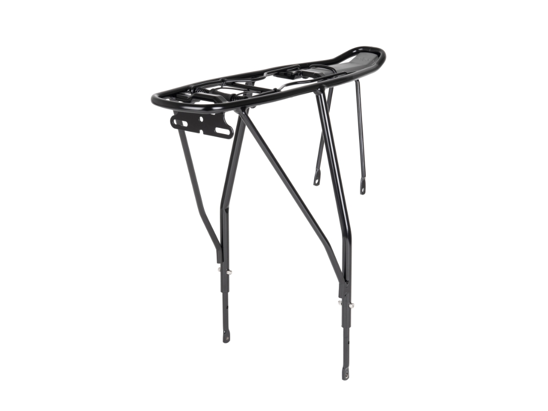 Bagagebærer ACTIV DB AM (sort) fra Atran Velo. Bagagebærer med klap, AVS, til DISC, maks. bæreevne: 25 kg, passer til 24-28