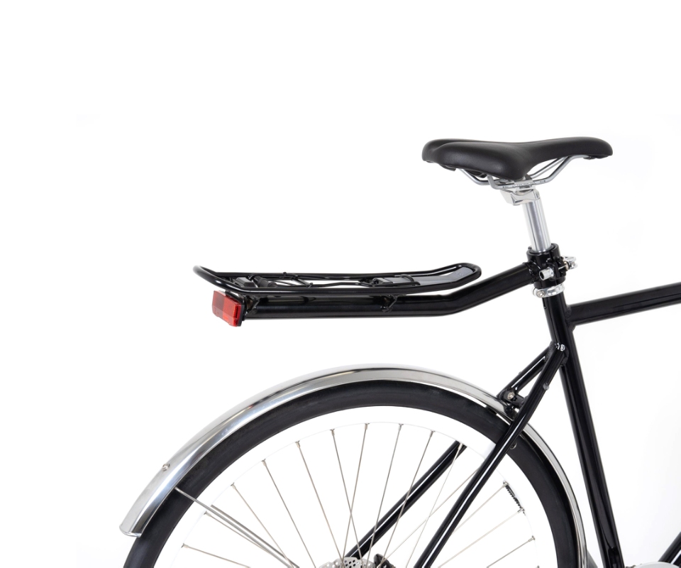 Bagagebærer Active AtranVelo Sort Alu med klap 10kg AVS For sadelpind ø25-36mm