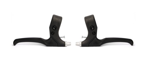 Bikepartner letvægt bremsegrebssæt (sort).  Robust, let og hårdfør kompositmateriale.  4 fingre greb m. reach justering. Vægt 184 g.