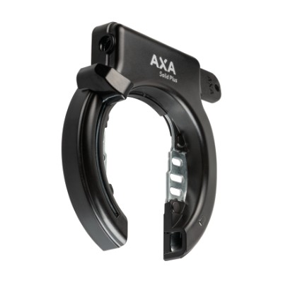 Lås AXA Solid Plus sort Sort m.Plug in system (10) På hængerkort