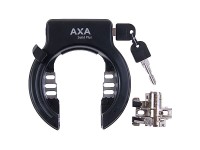 Batterilåse sæt AXA Solid Plus m.PLUG-IN mulighed. Bosch Gen. 2, til stel. Inkl. 2 nøgler. Anti-borecylinder & hærdet stålbøjle E-bike