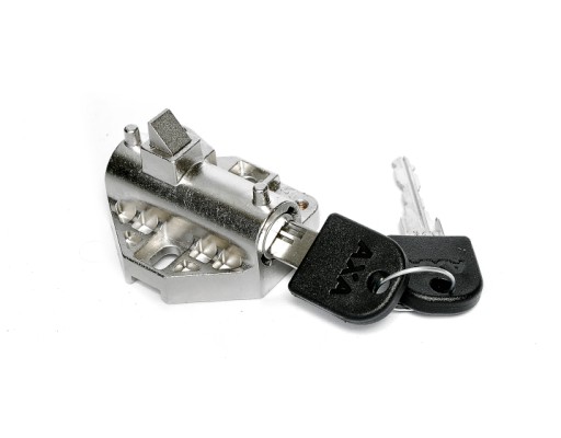 Batterilås AXA E-bike Shimano, til Intube Inkl. 2 nøgler. Anti-borecylinder & hærdet stålbøjle