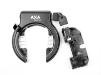 Batterilåse sæt AXA Solid Plus  m. PLUG-IN muligh Bosch RACK BES2, for bagagebære. Inkl. 2 nøgler. Anti-borecylinder & hærdet stålbøjle  E-bike