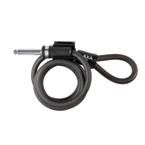 AXA plug-In spirallås 150 cm x ø10 mm Benyttes samme med  XXL bred 587-1, 587-10 & 588-1, men passer på alle AXA låse med plug-In.