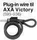 Lås AXA VICTORY sort Ringlås m. plug-in u/bolte 