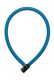 Spirallås AXA Resolute (Petrol Blue) 600 x 6 mm. med nøgle. 6 mm wire med beskyttende betræk.