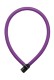 Wirelås AXA Resolute (Royal Purple) 600 x 6 mm. med nøgle. 6 mm wire med beskyttende betræk.