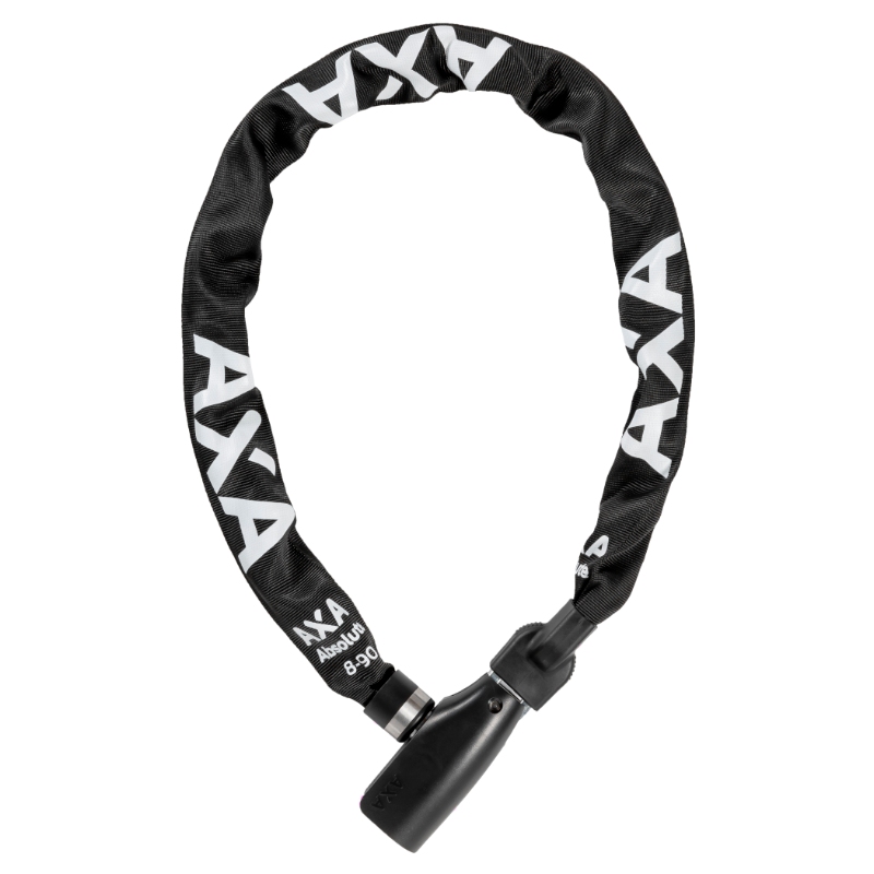 Kædelås AXA ABSOLUTE (sort) 900x8 mm m. nøgle Org. nr. 59080995SS (5)