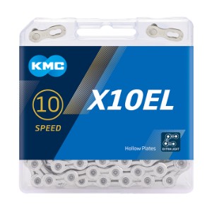 Kæde KMC X10EL 114L æske Sølv 10 speed light (5) BX10ELN14