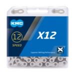 Kæde KMC X12 126L æske silver/black 12 speed