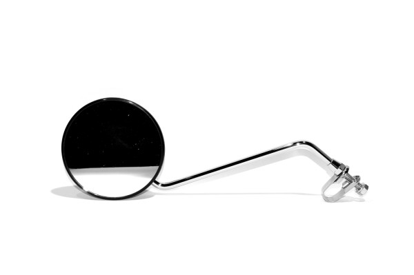 Spejl BikePartner universal Sort med 8mm gevind (10) Sølv stang og spænde