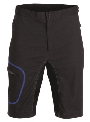 Cyclus MTB shorts (sort) med “stretch” str. Small (livvidde: 29-43). Materiale: 93% polyamid  & 7% pandex. Shorts til fritid, arbejde og cykelsport.
