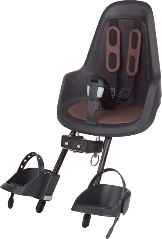 Barnestol BoBike ONE ECO Mini Sort forstol max 15 kg Beslag ø22-32mm