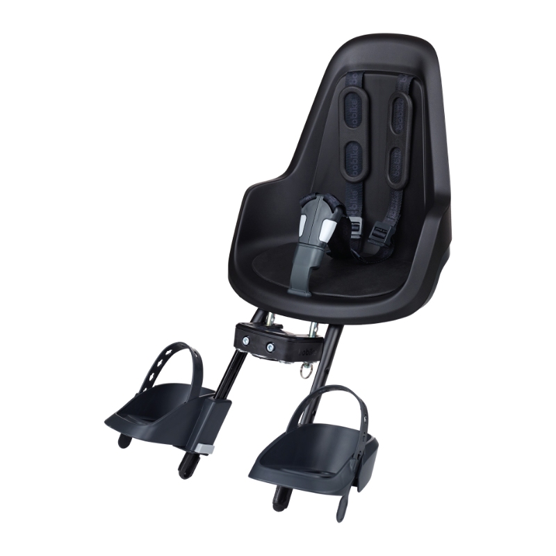 Barnestol BoBike One Mini (sort) forstol max. 15 kg. Beslag ø22-32 mm.