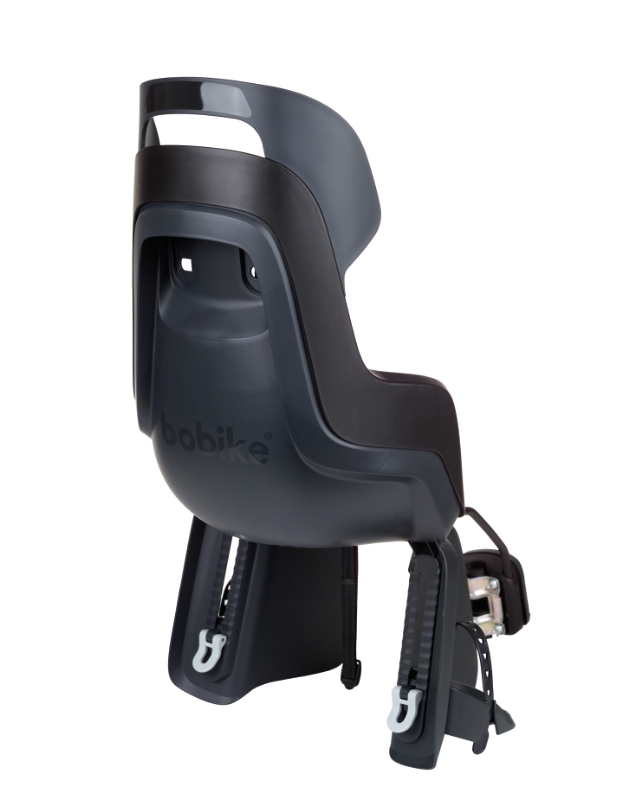 Barnestol BoBike GO maxi (sort) til montering på rammen, Ø 28-40mm   Max. 22 kg, alder 9 mdr - 6 år.