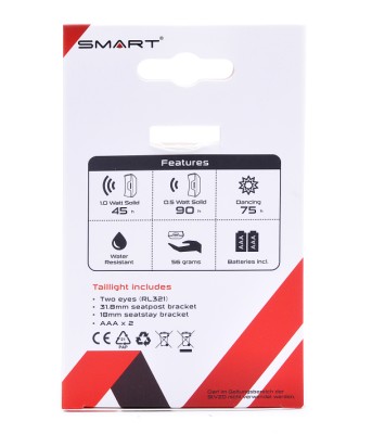 Lygte SMART SuperFlash Bag 1watt f.sadelpind/bagstel RL321R (50/100)