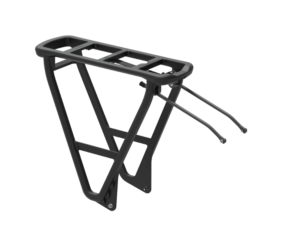 Polisport bagagebærer i sort plast, uden klap  klar til MIK HD - laste op til 27 kg -26