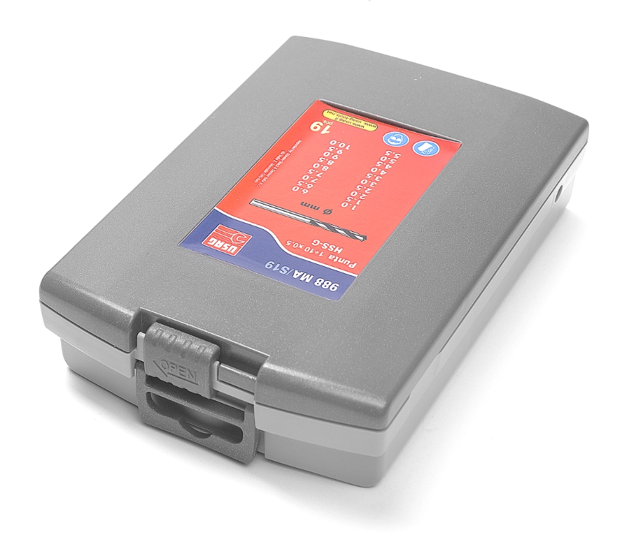 Borsæt HSS-G, slebet,  i æske 1-1,5-2-2,5-3-3,5-4-4,5-5-5,5-6-6,5 7-7,5-8-8,5-9-9,5-10mm