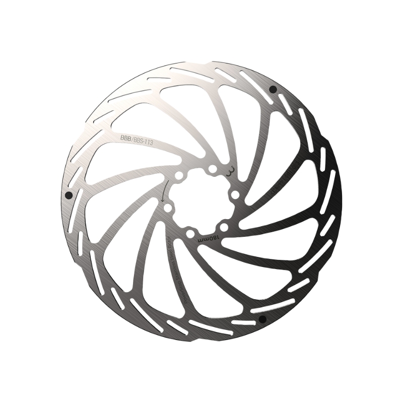 BBB PowerStop 180 mm bremseskive (6 hul). Stor effektmodulering, lang holdbarhed, høj ydeevne, afrundede kanter og slidindikator.