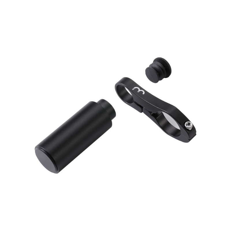 BBB BarMount  til monteri af ekstra tilbehør/udsty på styret (sort). Montering på ø31.8 mm styr. Stangen kan monteres venstre/højre i beslaget.