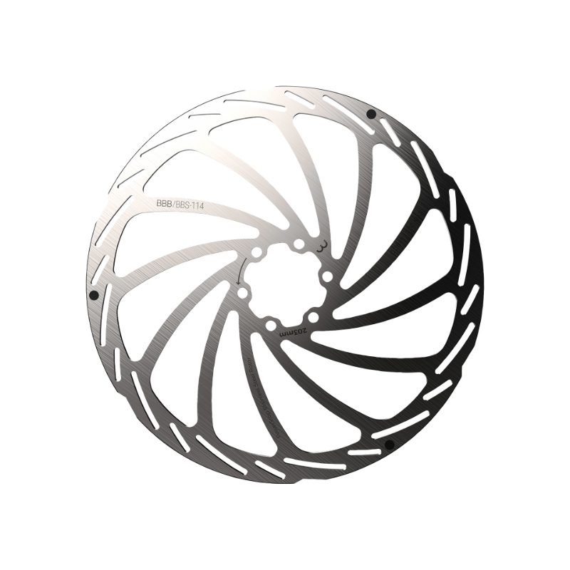 BBB PowerStop 203 mm bremseskive (6 hul). Stor effektmodulering, lang holdbarhed, høj ydeevne, afrundede kanter og slidindikator.