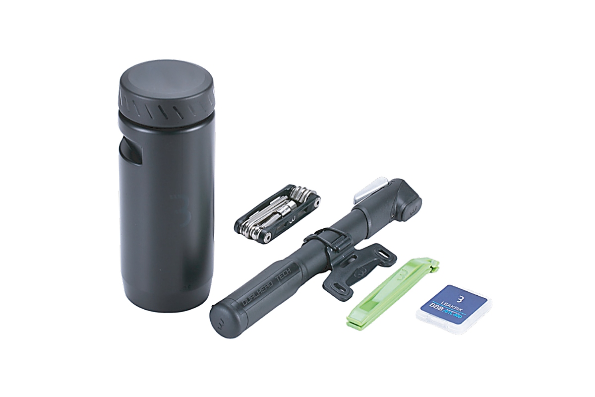Beholder BBB CombiPack Sack Beholder, pumpe, dækjern, minitool, lappesæt BSB-64 Service pakke L