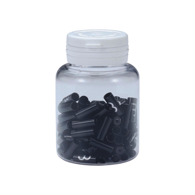 Endehylster BBB bowden 4 mm Aluminium 100stk sort BCB-151 CableEnd