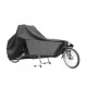 Cykelovertræk til 2-hjulet ladcykler uden kaleche.  Vandtæt, dobbelt syede sømme med anti-water tape. Materiale: 300D polyester. Farve: Sort