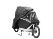 Cykelovertræk til 2-hjulet ladcykler med kaleche.  Vandtæt, dobbeltsyede sømme med anti-water tape. Materiale: 300D polyester. Farve: Sort