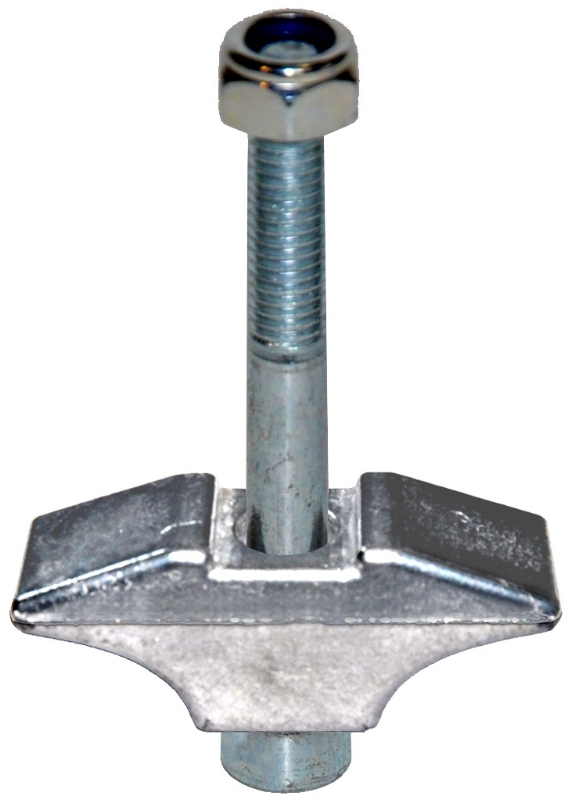 Beslag ESGE støtteben Alu. Smal  m/bolt 8x70