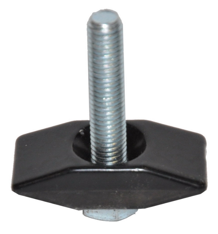 Beslag ESGE støtteben Sort bred m. sekskant bolt (10)
