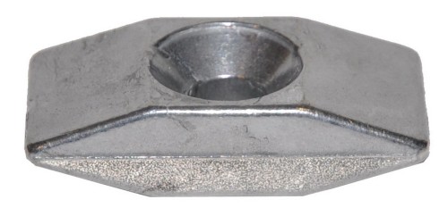 Beslag ESGE støtteben Sølv Bred F154 (25) Kun pladen!