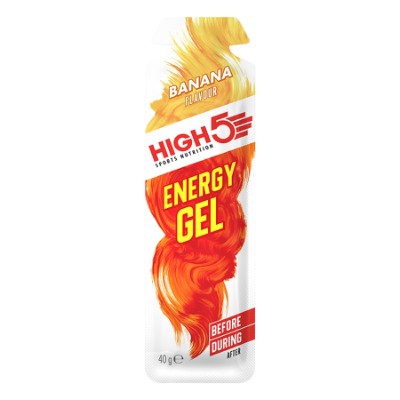 High5 Energy Gel 40 gr (32 ml) Banana 20 stk. Bedst før 2/2023