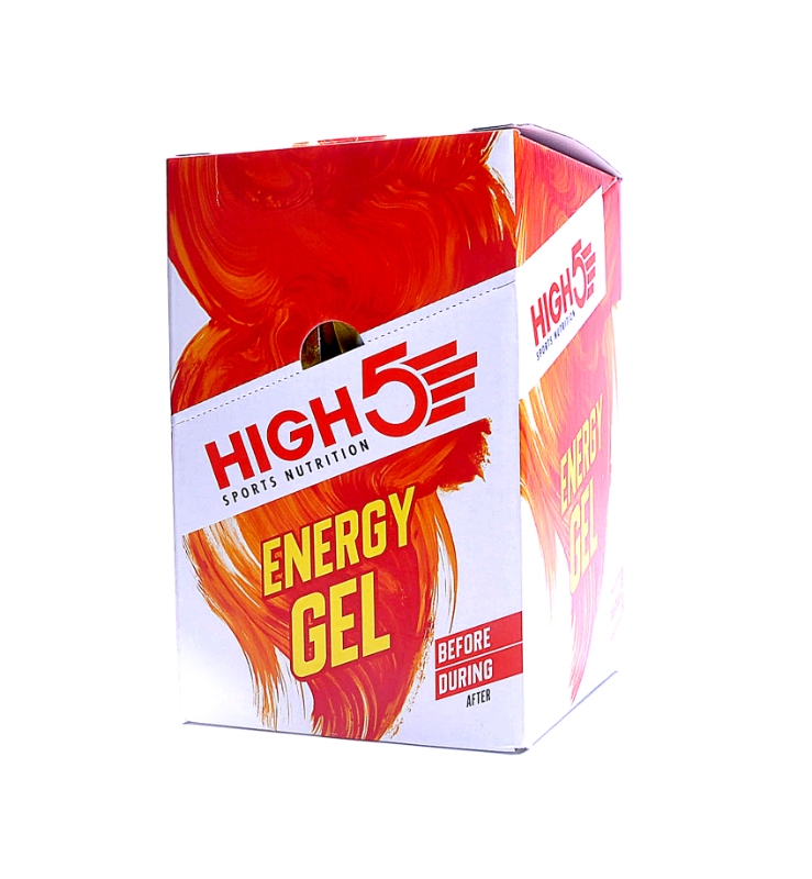 High5 Energy Gel MIX BOX 20 stk. (5 varianter) 20 x 40 gr (32 ml) Citrus, Mango, Berry, Orange Plus, Raspberry Plus