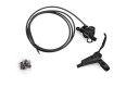 Hydraulisk bagbremse (sort) EZ fra Tektro. Ø5x1900mm bremseslang, EZ plug. Højre greb (2-finger) med reach.
