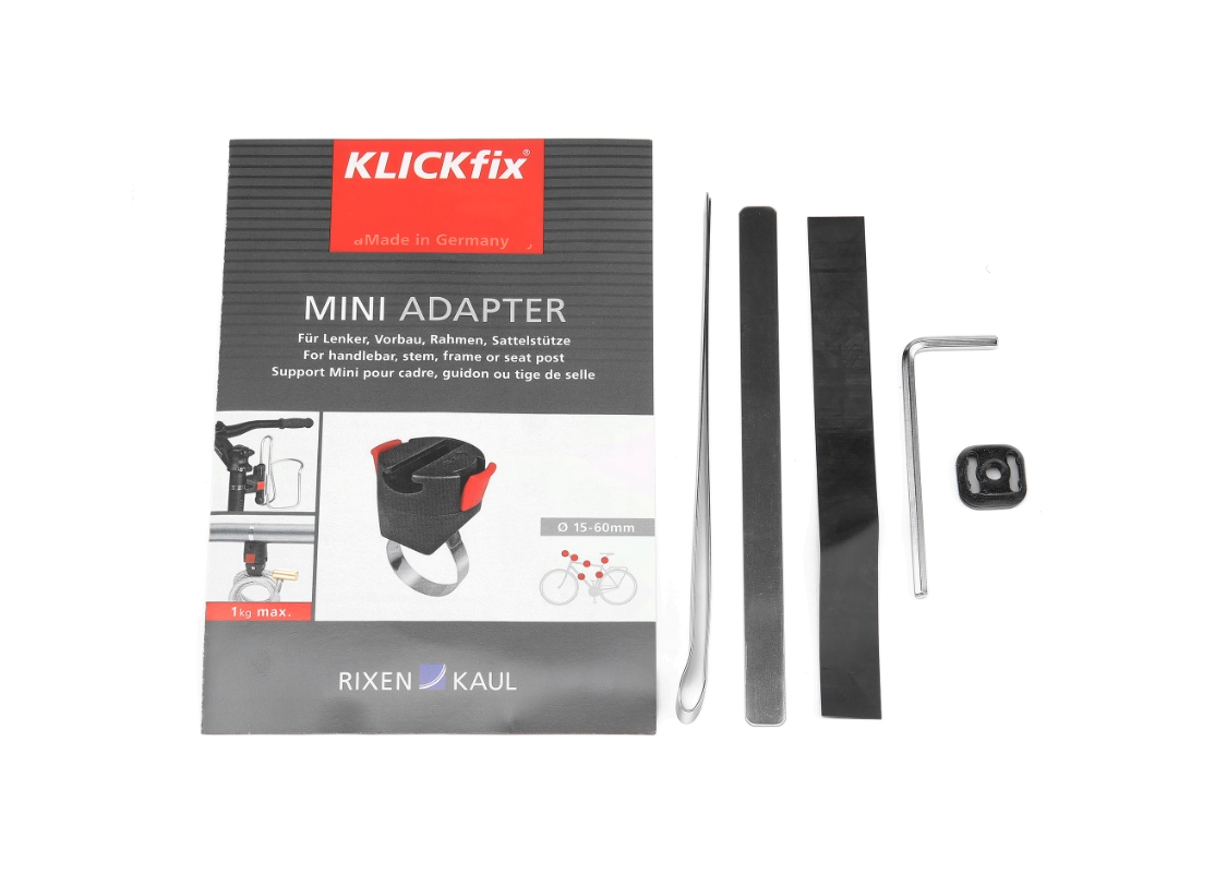 Kortholder KLICKFIX Freeliner incl.miniadapter 24,5x12,5cm, 110g